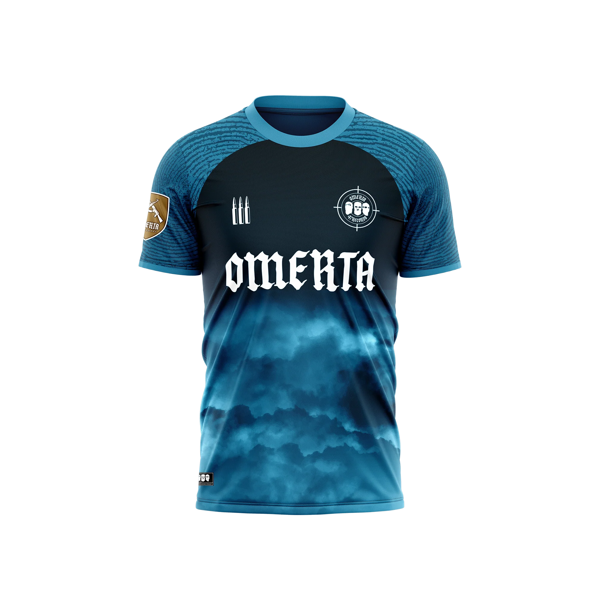 TSHIRT OMERTA BLEU